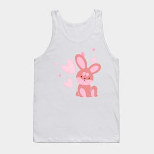 Bunny Love Pink Heart Tank Top